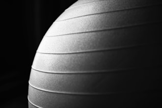 Close-up of exercise ball.
Photo : Maisie Paterson