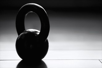 Close-up of kettlebell.
Photo : Maisie Paterson
