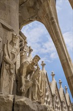 Statues on Sagrada Familia. Barcelona, Spain.