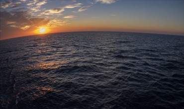 Mediterranean sea at sunset. Mediterranean, Spain.
