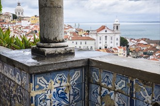 View of Alfama district. Lisbon, Portugal.
