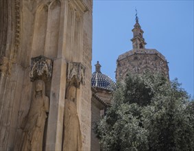 View of Santa Iglesia Cathedral. Valencia, Spain.