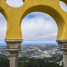 Scenic view from Palace of Sintra. Sintra, Portugal.