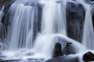 Full frame of waterfall