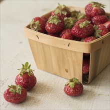 Studio shot of strawberries.
