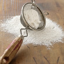Studio shot of flour sieve.