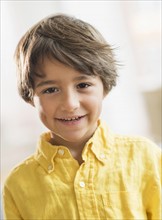 Portrait of smiling boy (6-7). .