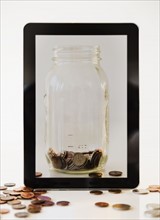 Digital tablet and savings jar