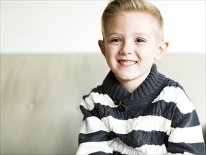 Portrait of smiling boy (6-7)