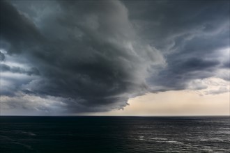 Cloud formations over sea. USA, Florida, Miami.
