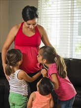 Pregnant mother and children (2-3, 6-7, 8-9)