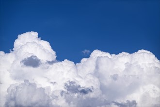 View of puffy cloud formations.