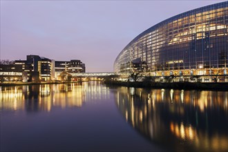 European Parliament at sunrise