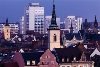Cityscape with Allerheiligenkirche bell tower