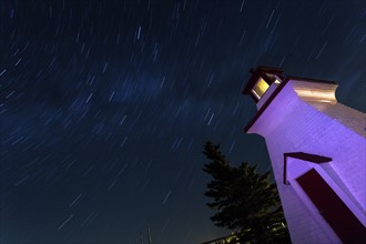 Anderson Hollow Lighthouse and sky shot with long exposure