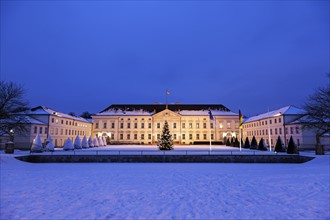 Bellevue Palace at winter night