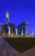 Rose Kennedy Greenway and clock tower