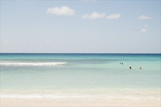 View of tranquil tropical beach