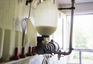 Milk in milking machine