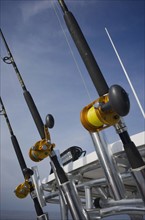 View of fishing rods