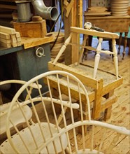 Windsor chairs in preparation