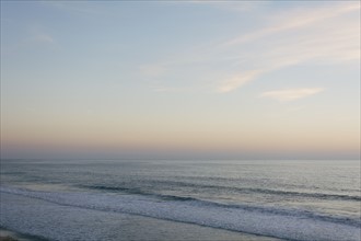 Scenic seascape at dusk