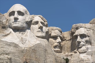Mount Rushmore against clear sky