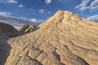 Sandstone mountains against sky