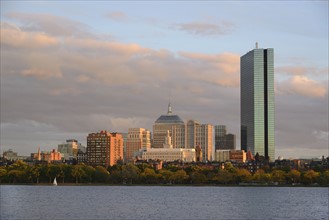 View of buildings along Charles River