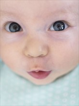 Portrait of baby boy (2-5 months).