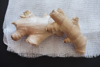 Brown ginger on textile