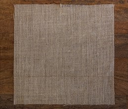 Textile on wooden table