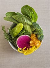 Vegetables in bowl