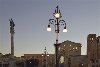 Piazza Sant'Oronzo at dusk