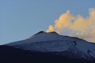Smoke above Mt Etna