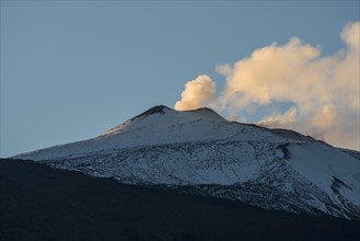 Smoke above Mt Etna