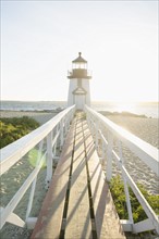 Brant Point Lighthouse in sunlight