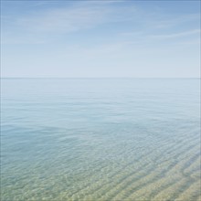 Seascape with transparent water at Cape Cod