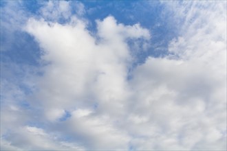 Cumulus clouds in sky