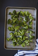 Broccoli on tray