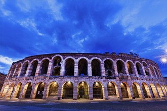 The Verona Arena on Piazza Bra in Verona Verona, Veneto, Italy