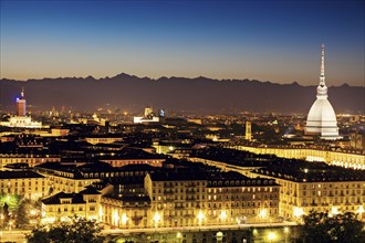 Skyline of Turin, Turin, Piedmont, Italy