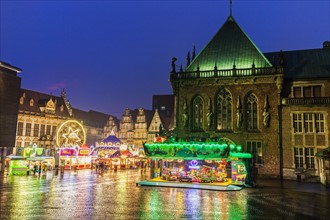 Christmas Market on Bremen Market Square Bremen, Germany