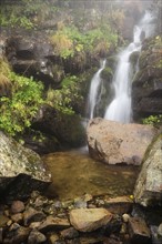 Dzembronskie waterfalls among rocks
