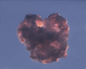 Cloud in shape of heart