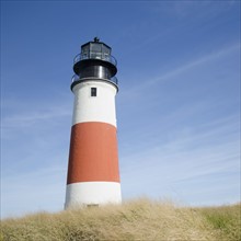 Massachusetts, Nantucket Island, Lighthouse on sunny day