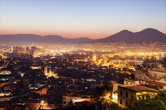 Italy, Campania, Naples, City at sunrise