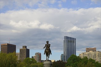 Massachusetts, Boston, Statue of George Washington