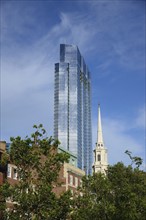 Massachusetts, Boston, Park Street Church and Millennium Tower