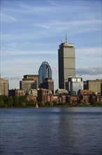 Massachusetts, Boston, Back Bay, Urban scene with Charles river and Cosplay Square
